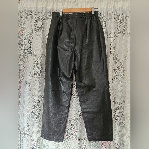Vintage Coldwater Creek Leather Pants - Picture 3 of 3